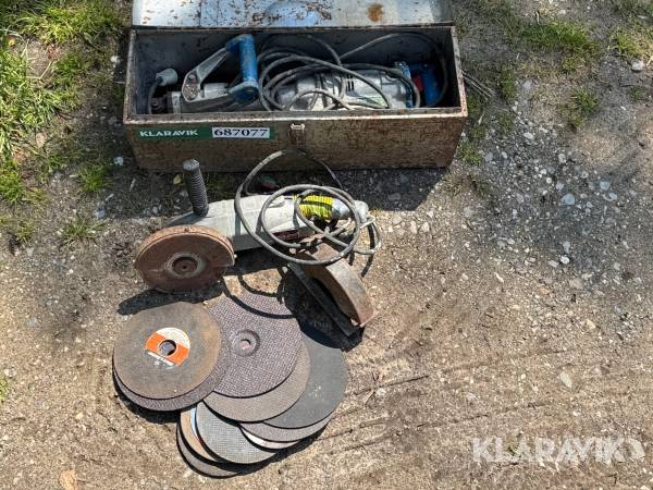 Nedbrydningshammer og vinkelsliber