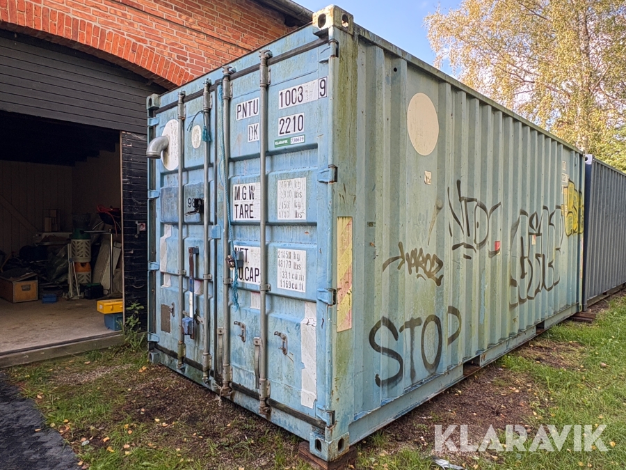 Container  20 fod med maskiner