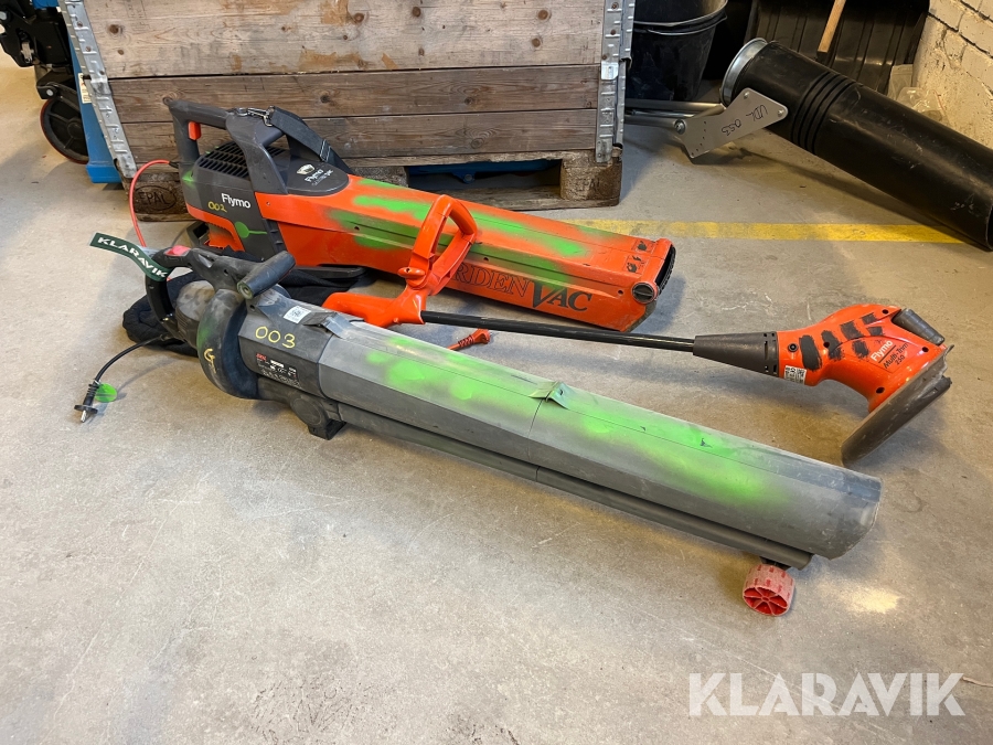 Løv sug/blæs - kant Skil og Flymo 3 styk udstyr