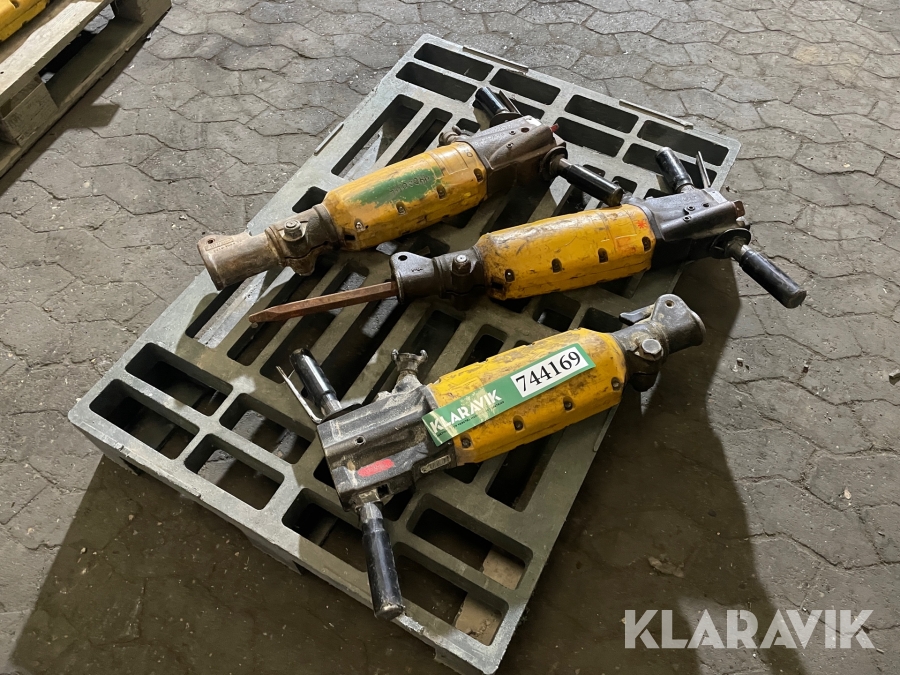 Lufthammer sæt Atlas - Copco TEX 23PE 3 styk
