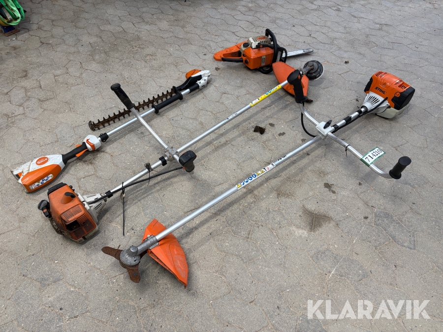 Lot med havemaskiner Stihl FS131, FS200, HLA66, 023C