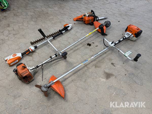 Lot med havemaskiner Stihl FS131, FS200, HLA66, 023C