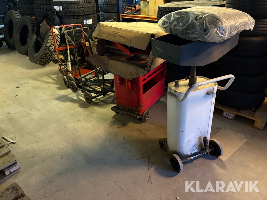 Værktøjsskabe, vogne, højtryksrensrenser