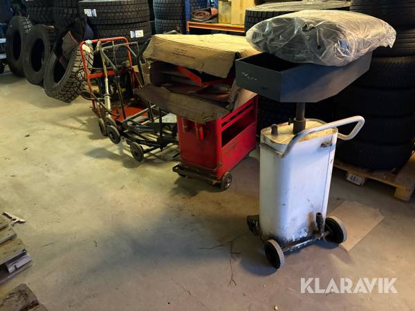 Værktøjsskabe, vogne, højtryksrensrenser