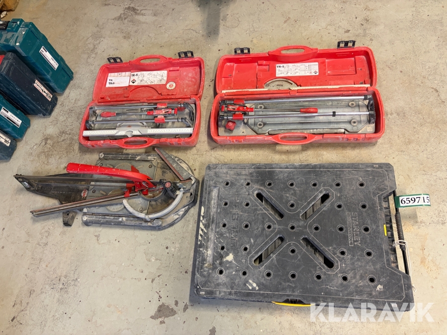 Fliseskærer Rubi + Masterpiuma 4 enheder