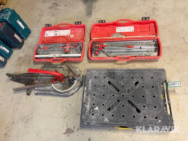 Fliseskærer Rubi + Masterpiuma 4 enheder