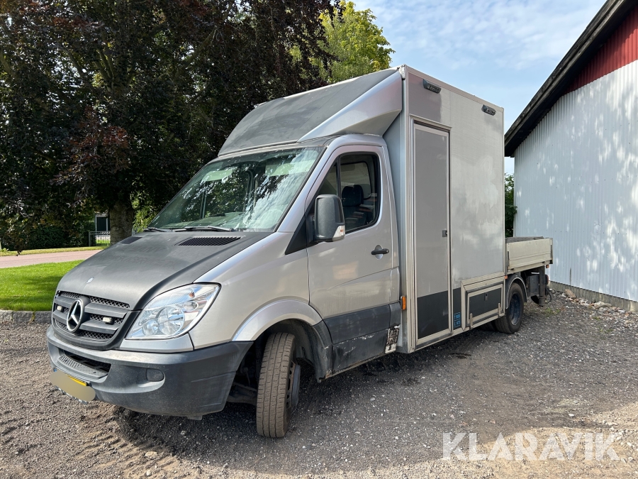 Lastbil m kran Mercedes Sprinter