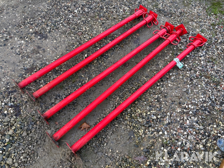 Stålstøtter - 5 styk