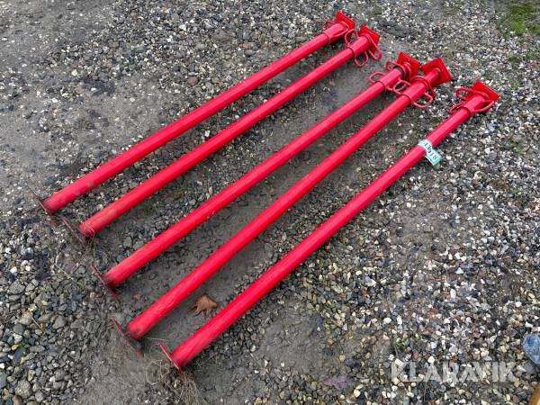 Stålstøtter - 5 styk