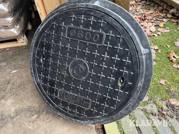 Dæksel Kbl 12.5 Tons Med ramme ø600