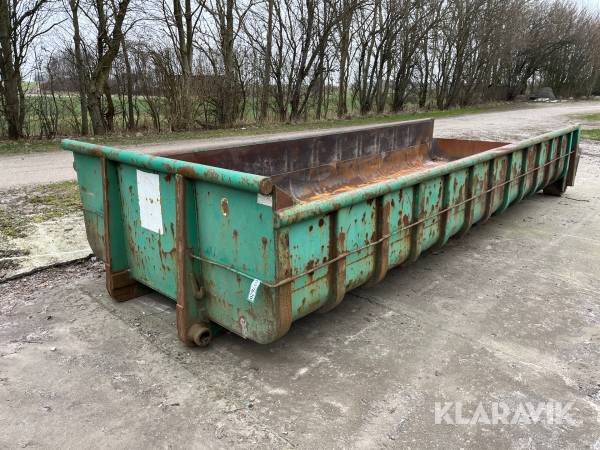 Container til wirehejs Miljø-Art med hydraulisk bagsmæk