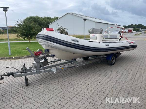 RIB Båd Valiant V-620 med bådtrailer