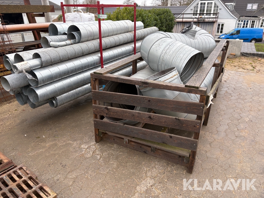 Ventilationsrør  assorteret størrelser