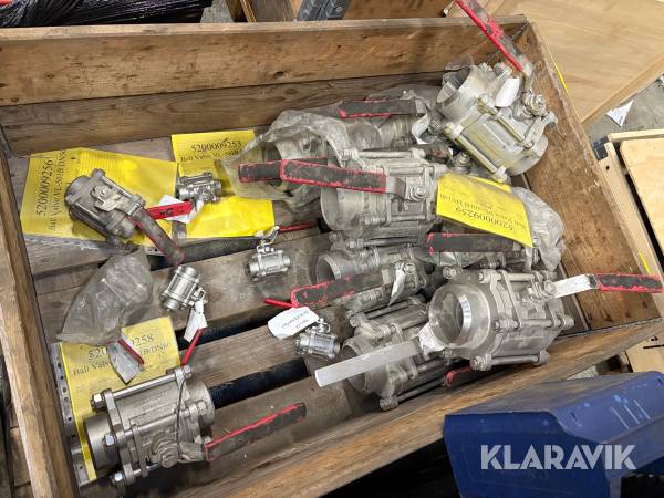 Kugleventiler - assorterede størrelse