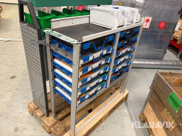 Inventar til kassebil Sortimo - en del