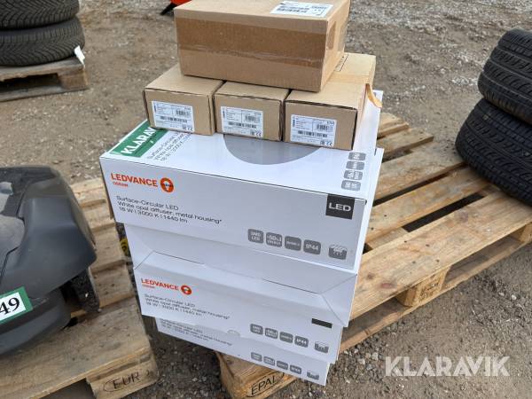 LED Lamper 4 styk. & LED pærer Osram
