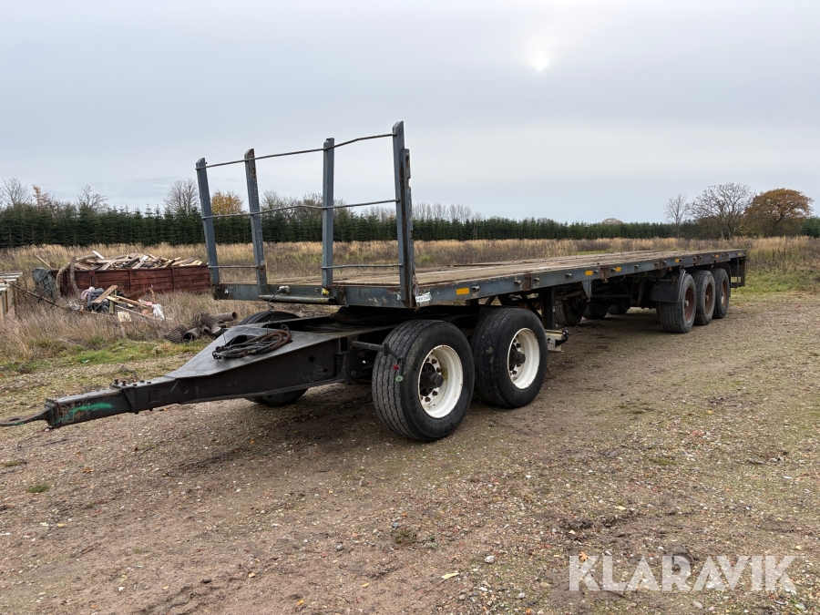 3-akslet sættevogn med 2-akslet dolly 