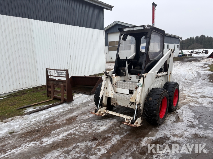 Minilæsser Bobcat 721 med tilbehør