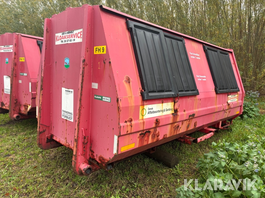 Miljøcontainer Miljø-Art 4000 type L 3/3 mm