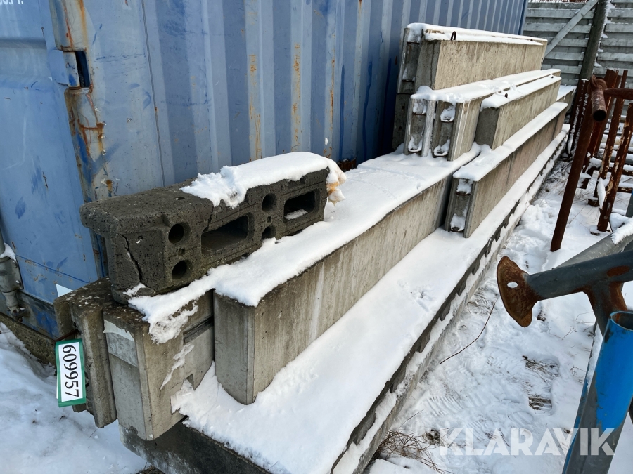 10 stk. betonbjælker assorteret længder