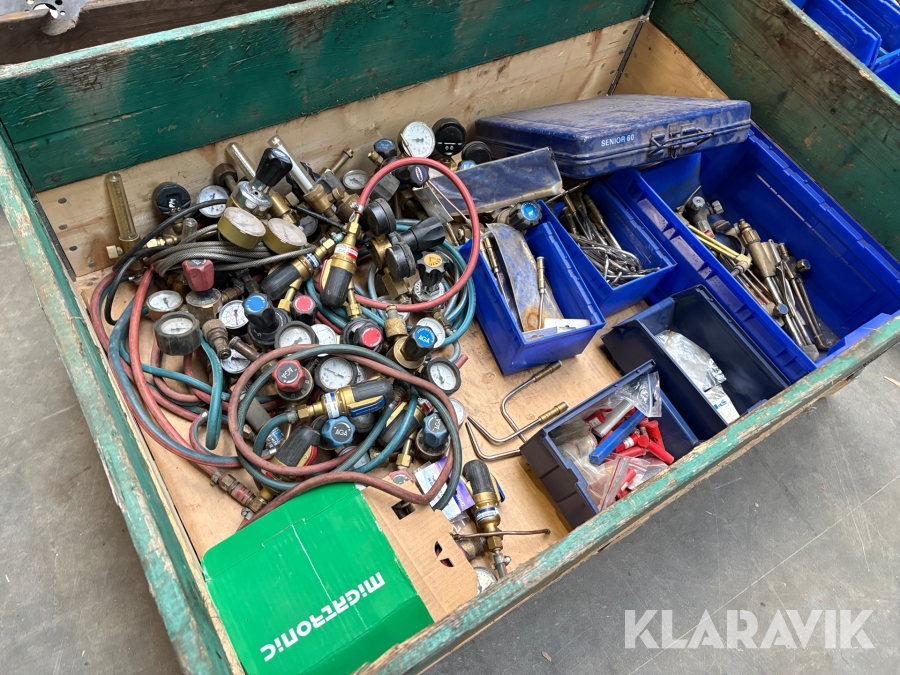 Diverse skærebrænder dele