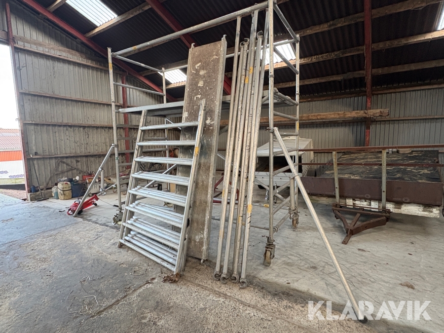 Jumbo Stillads 3 sektioner med ruller