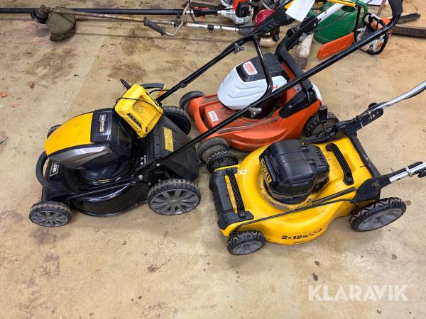 Græsslåmaskine 3 styk DeWalt, Texas, STIHL,