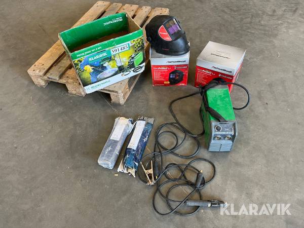 Elektrodesvejser Migatronic Fokus Stick 161 E PFC med 2 hjelme