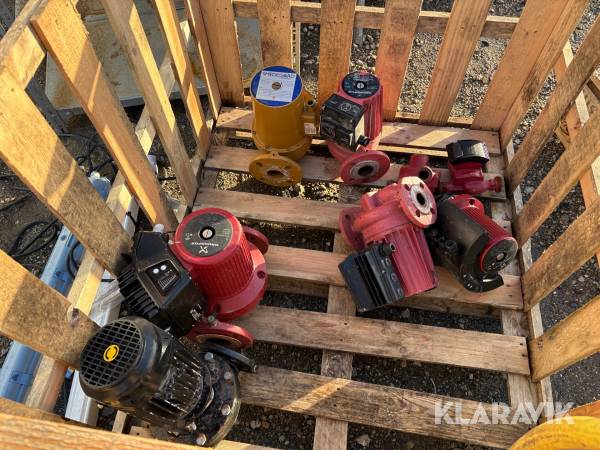 Vandpumper med ventiler Grundfos 8 styk