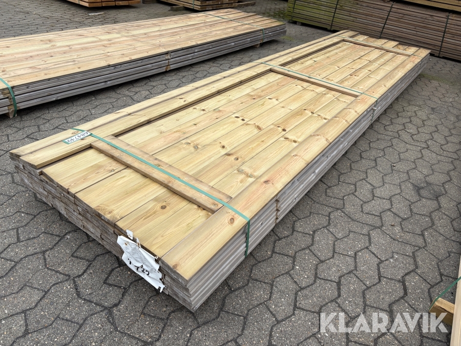 Trykimprægneret terrassebrædder 75 styk