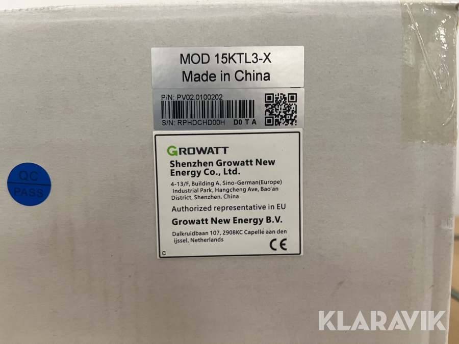Solcelleanlæg med inverter Growatt - Austa Growatt MOD 15KTL3-X Inverter