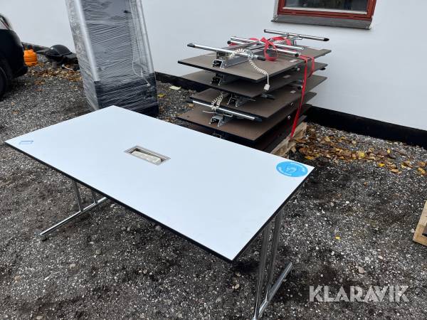 Klapborde med strøm i midte 1500x750mm 7 stykker + reservedele