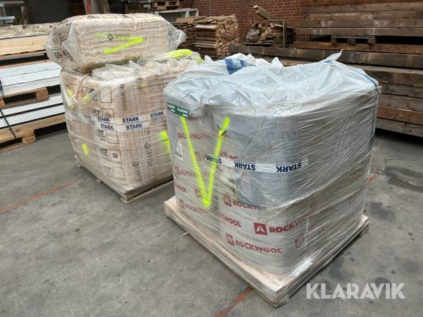 Isolering Isover / Rockwool 2 paller