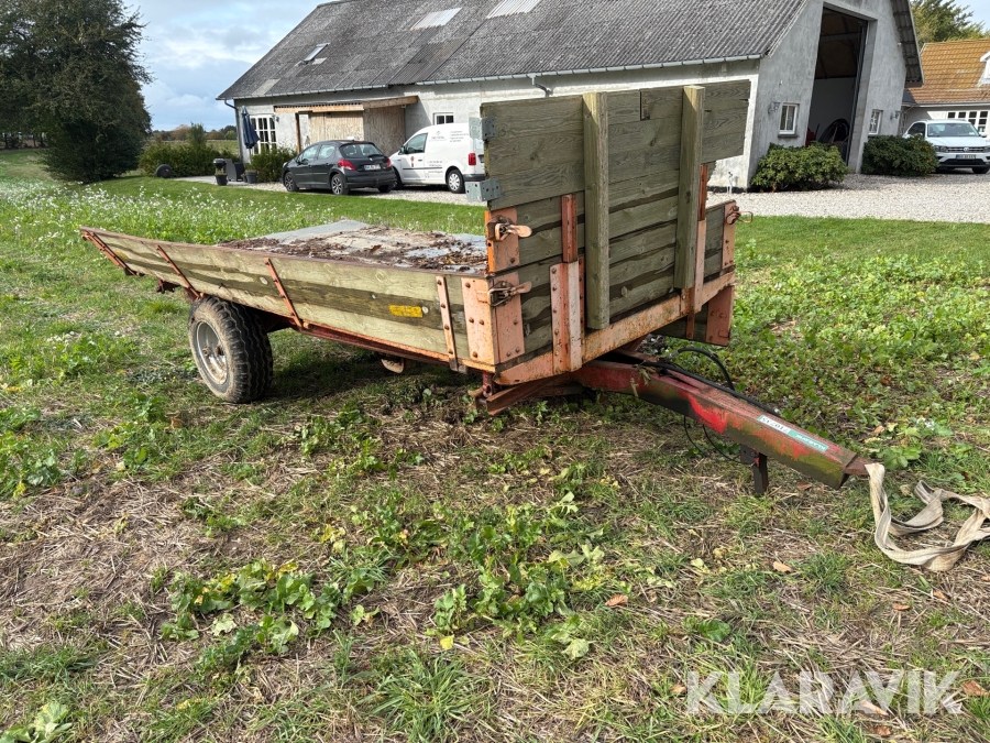 Traktorvogn / Tipvogn i træ og stål