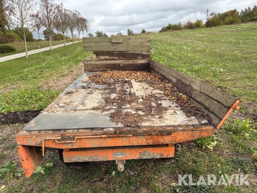 Traktorvogn / Tipvogn i træ og stål