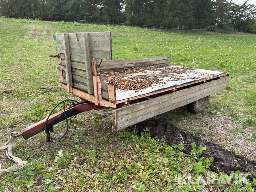 Traktorvogn / Tipvogn i træ og stål