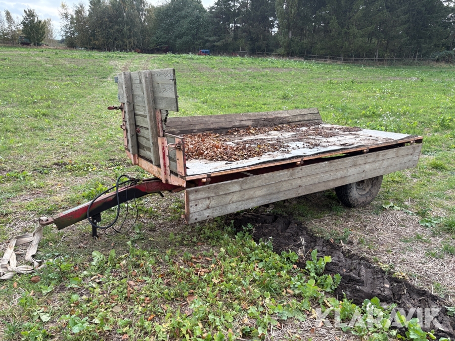 Traktorvogn / Tipvogn i træ og stål