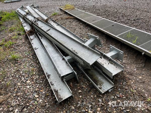 I jerns bjælker 6 styk galvaniseret