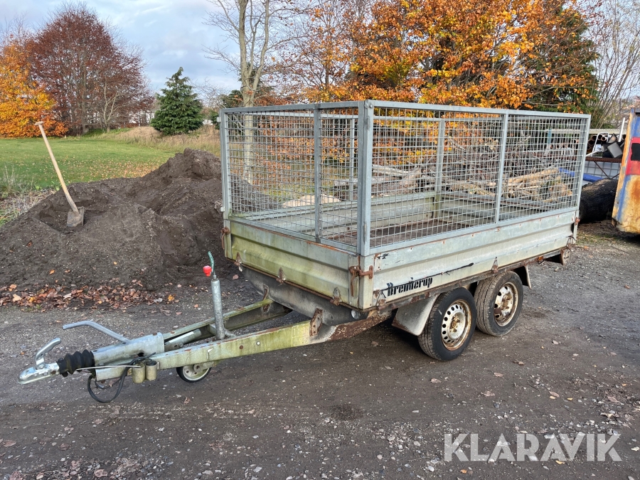 Boogietrailer Brenderup 1000kg - med bremser