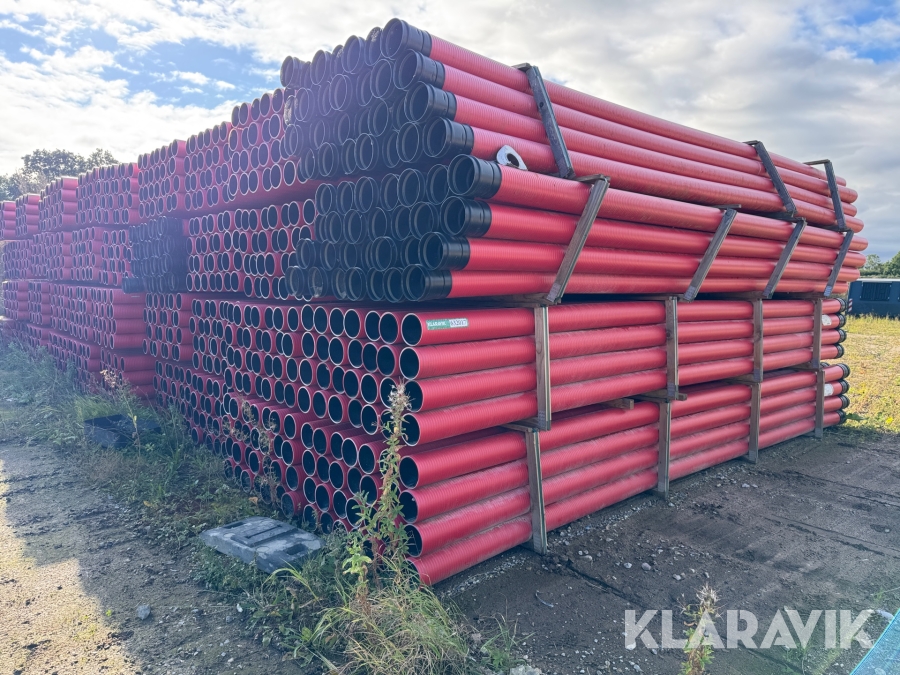 Kabelrør inklusive muffer . Uponor Tripla og rigid