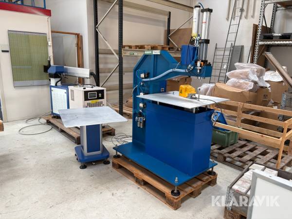 Laser svejser, presse og CNC-styret bukke-/valsemaskine