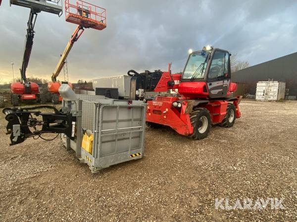 Teleskoplæsser Manitou MRT 1840 med rotation og kurv