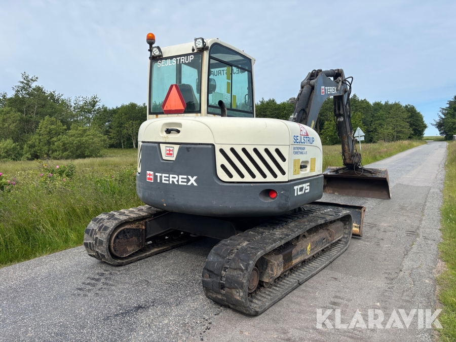 Gravemaskine Terex TV75 med tilbehør