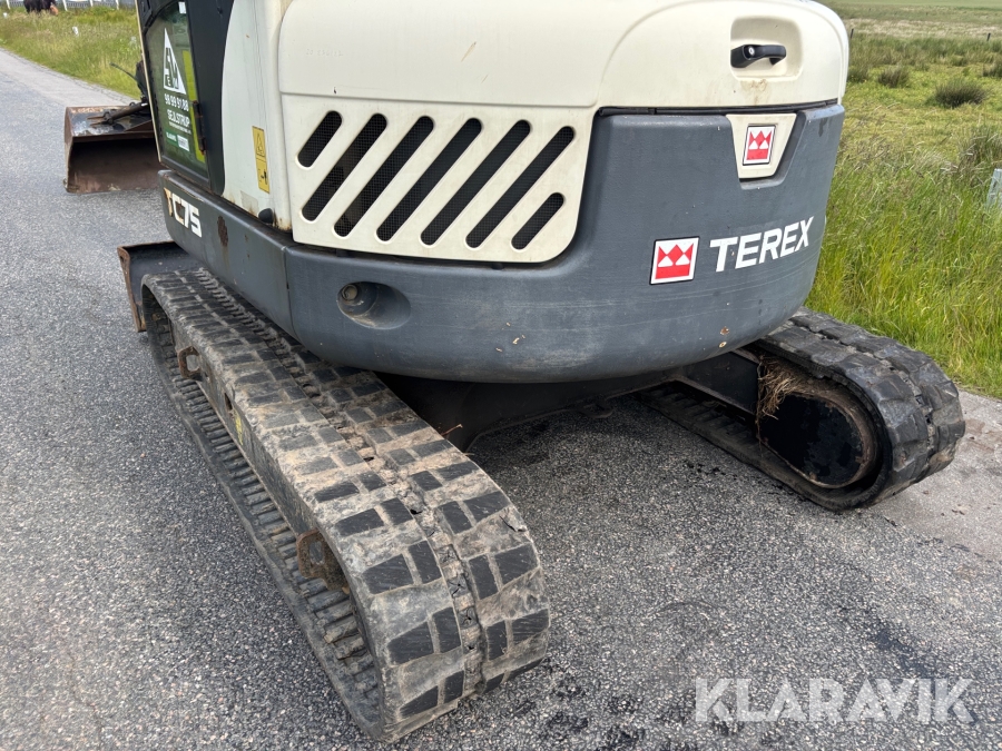 Gravemaskine Terex TV75 med tilbehør