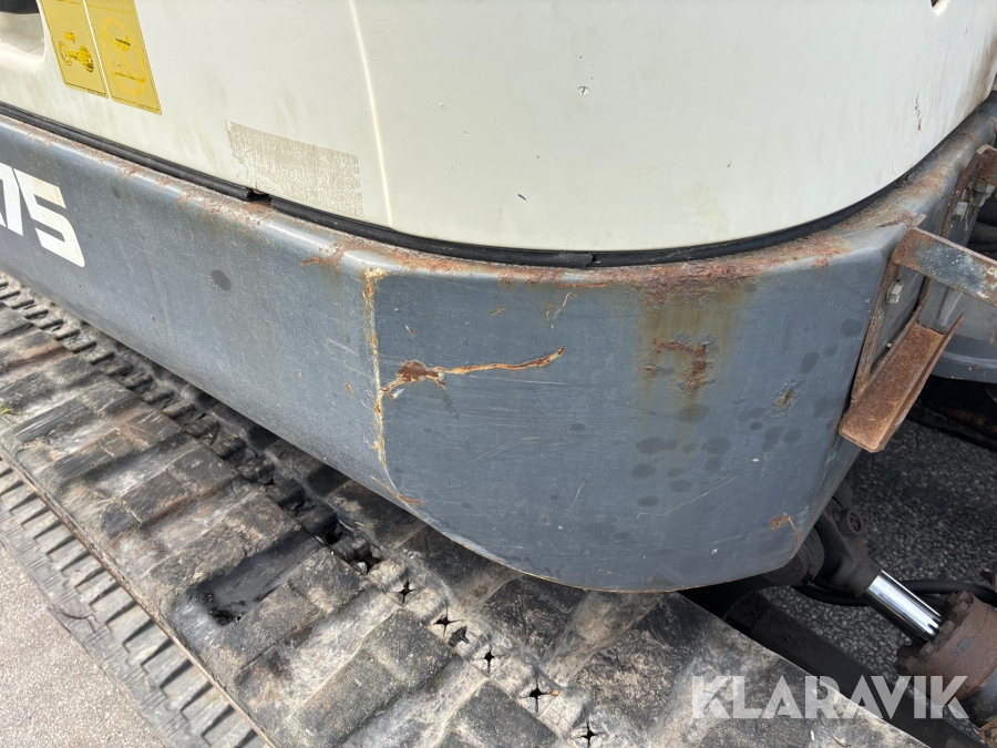 Gravemaskine Terex TV75 med tilbehør