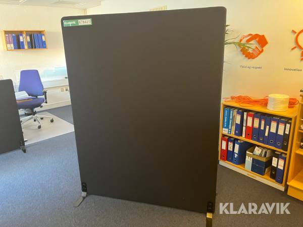 Skillevægge med fod 3 stk