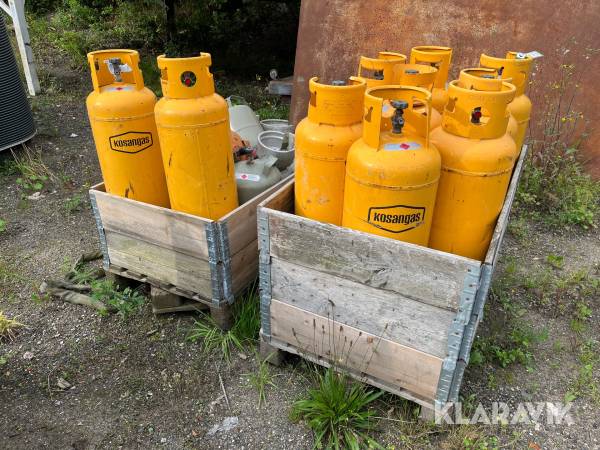 Gasflasker 2 paller