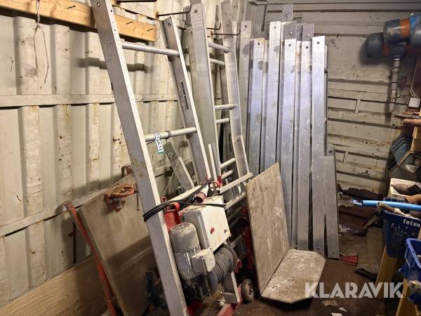 Elevator til byggematerialer