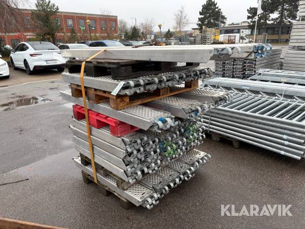 Stillads Aluplanker – 75 styk i blandet størrelse
