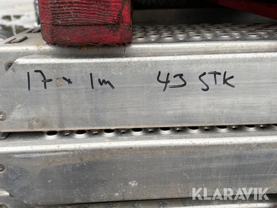 Stillads Aluplanker – 75 styk i blandet størrelse